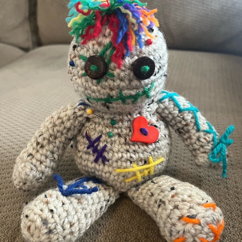Voodoo doll pin cushion